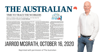 COVID may change industries that can’t work from home even more - Jarrod McGrath - The Australian, October 16, 2020